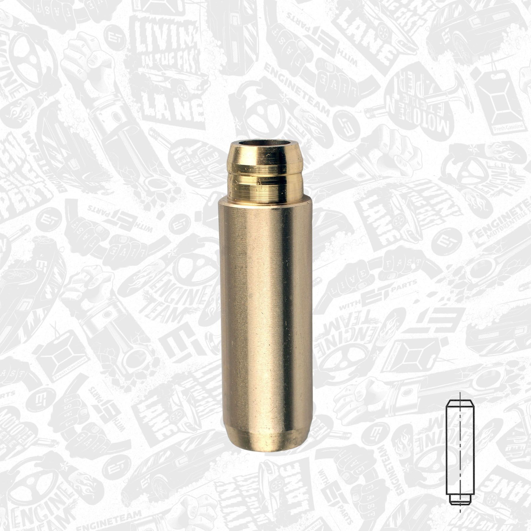 ET ENGINETEAM VG0013 Ventilbøsning A4 1.8 T quattro 163 HK Benzin 2004