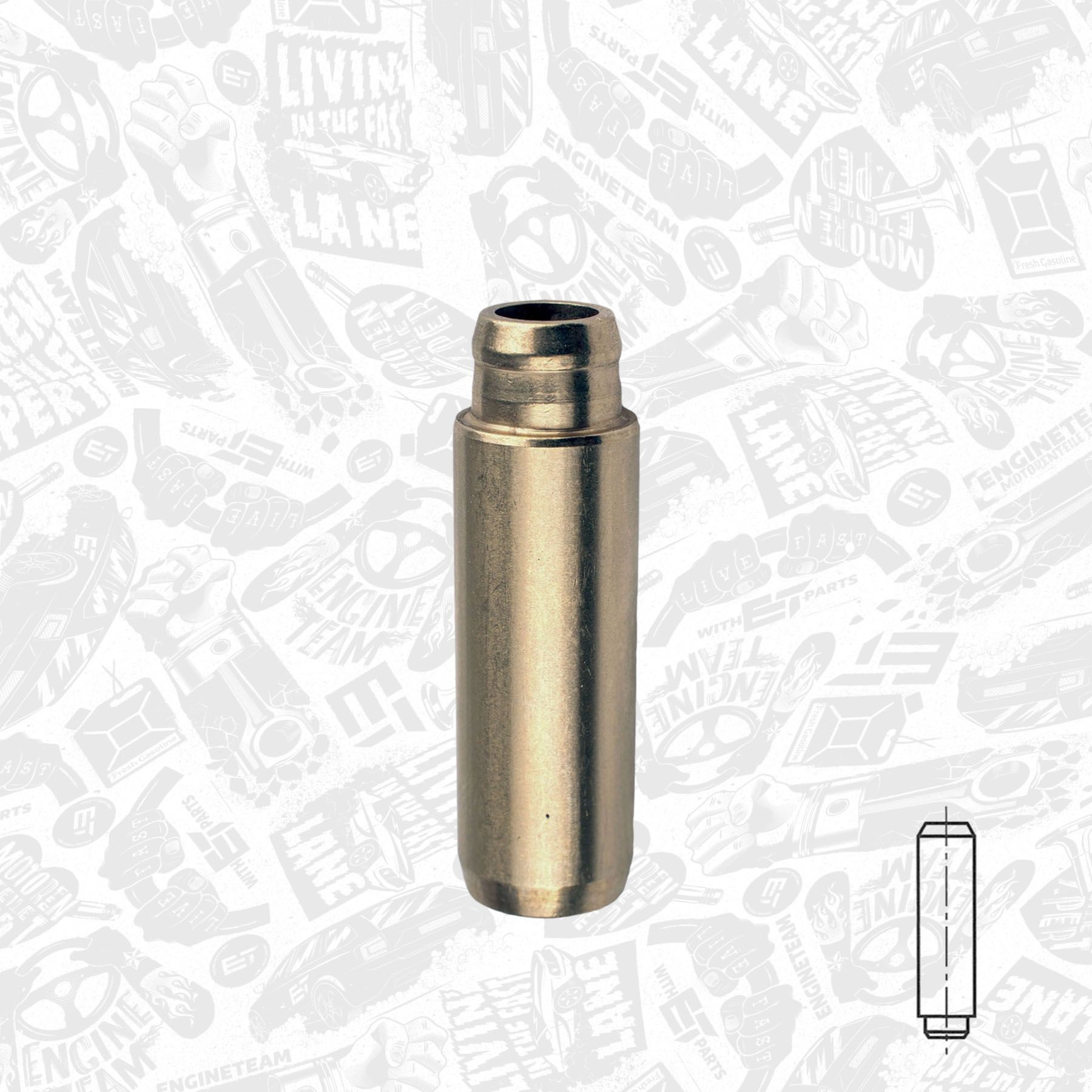 ET ENGINETEAM VG0002 Ventilbøsning A4 1.8 T quattro 163 HK Benzin 2004