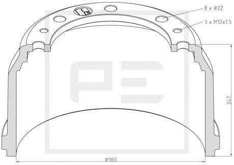 PETERS ENNEPETAL Luz de presença lateral Número de artigo: 030.617-00A baixo custo