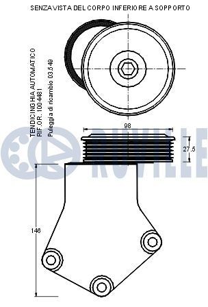 RUVILLE Set curea transmisie cu caneluri număr articol: 5506681 ieftin