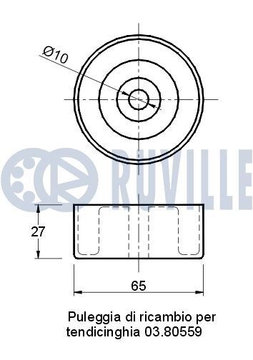 RUVILLE Ķīļrievu siksnu komplekts raksta numurs: 5507980 lēti