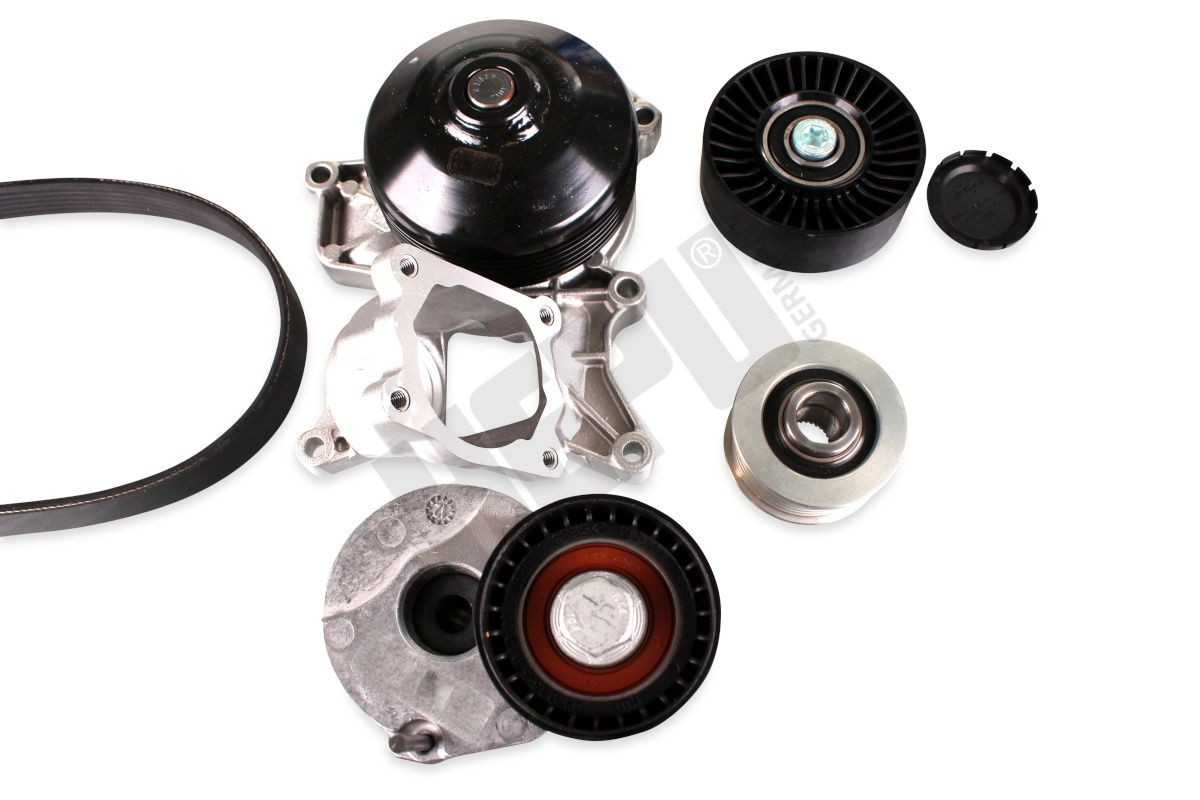 HEPU Vodní pumpa + klinový żebrový řemen Číslo článku: PK04211 levně