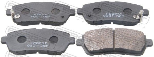 FEBEST Τακάκια φρένων αριθμός Άρθρου: 0501-DEF φθηνότερα