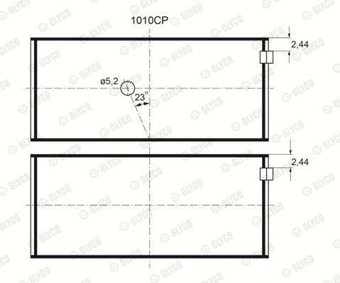 GLYCO Gultnis raksta numurs: 1010CP lēti