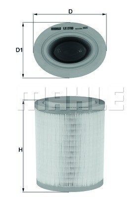 MAGNETI MARELLI Luftfilter artikkelnummer: 154705102950 billig
