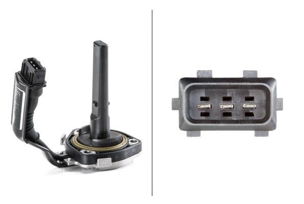 HELLA Jutiklis, variklio alyvos lygis prekės numeris: 6PR 007 134-061 nebrangu