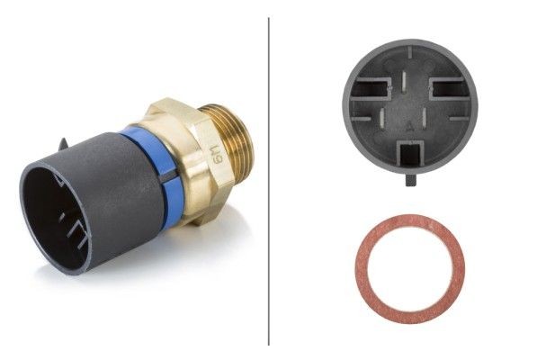 HELLA Θερμικός διακόπτης, βεντιλατέρ ψυγείου αριθμός Άρθρου: 6ZT 007 800-161 φθηνότερα