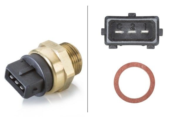 HELLA Θερμικός διακόπτης, βεντιλατέρ ψυγείου αριθμός Άρθρου: 6ZT 181 611-051 φθηνότερα