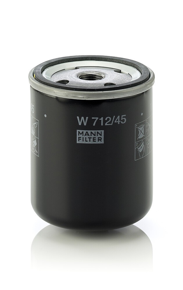MANN-FILTER Hidraulinis filtras, automatinė transmisija prekės numeris: W 712/45 nebrangu