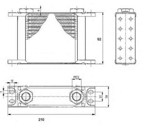 NRF Engine oil cooler Article number: 31138 cheaply