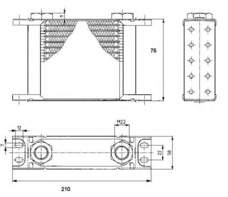 NRF Engine oil cooler Article number: 31139 cheaply