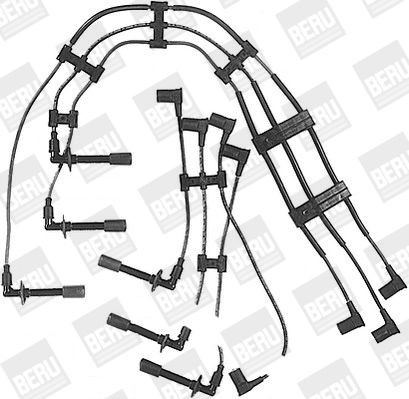 BERU Комплект запалителеи кабели артикулен номер: ZE744 евтино