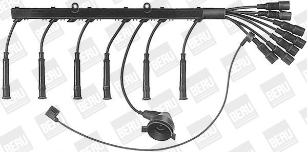 BERU Комплект запалителеи кабели артикулен номер: ZE757 евтино