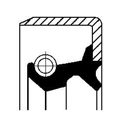 CORTECO Tesnici krouzek hridele, naboj kola Číslo článku: 19016582B levně