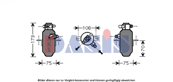 AKS DASIS Secador, ar condicionado Número de artigo: 802010N baixo custo