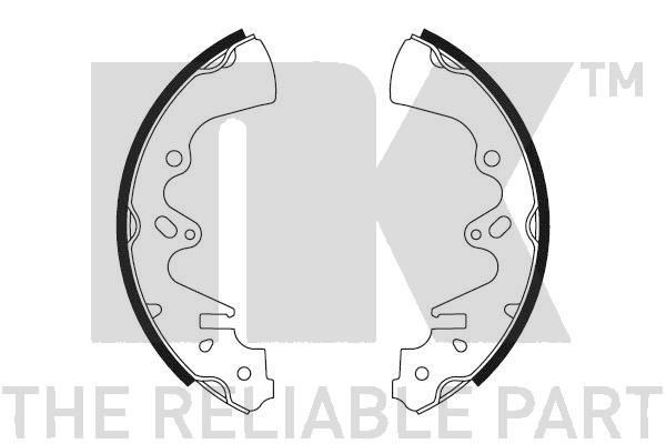 NK Brake Shoe Set Article number: 2732397 cheaply