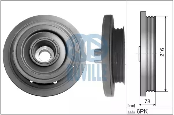 RUVILLE 515101 Riemenscheibe, Kurbelwelle