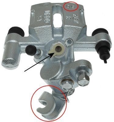 HELLA Étrier de frein UGS: 8AC 355 380-331 à peu de frais