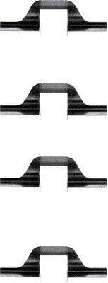 HELLA Accessory Kit, disc brake pads Article number: 8DZ 355 202-881 cheaply