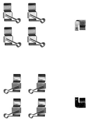 HELLA 8DZ 355 205-191 Zubehörsatz, Scheibenbremsbelag