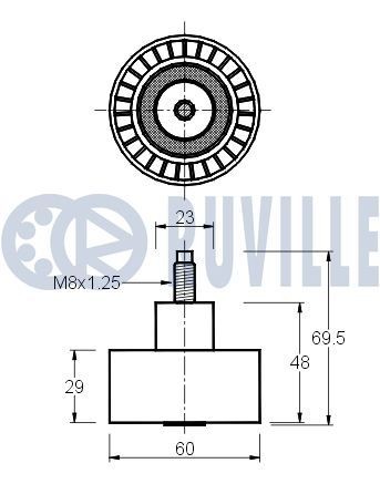 RUVILLE 5147 Radlagersatz