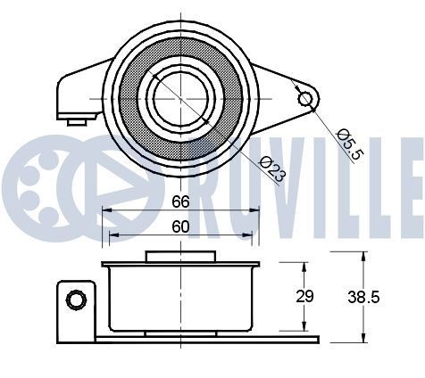 RUVILLE Kit de roulement de roue numéro de l'article: 5327 à bon prix
