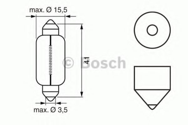 BOSCH 1 987 302 529 Glühlampe