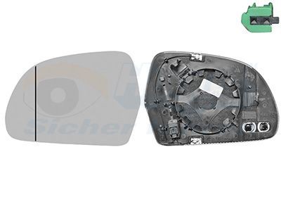 VAN WEZEL Spejlglas, udvendig spejl Varenummer: 0334865U billige