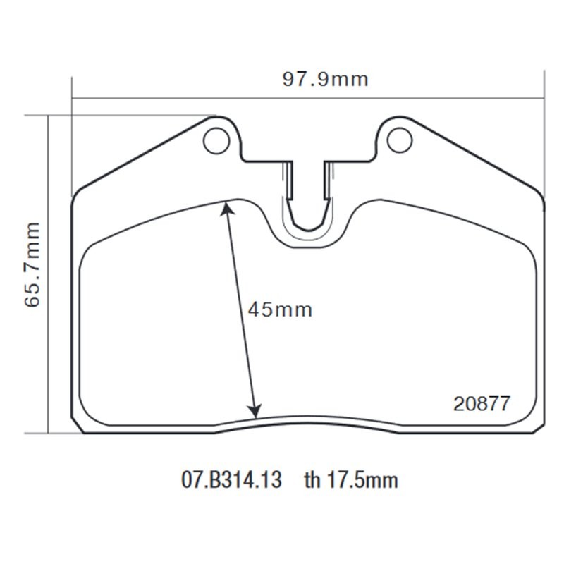 BREMBO Remblokken Artikel nummer: 07.B314.13 voordelig