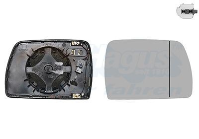 VAN WEZEL Spejlglas, udvendig spejl Varenummer: 0680866U billige