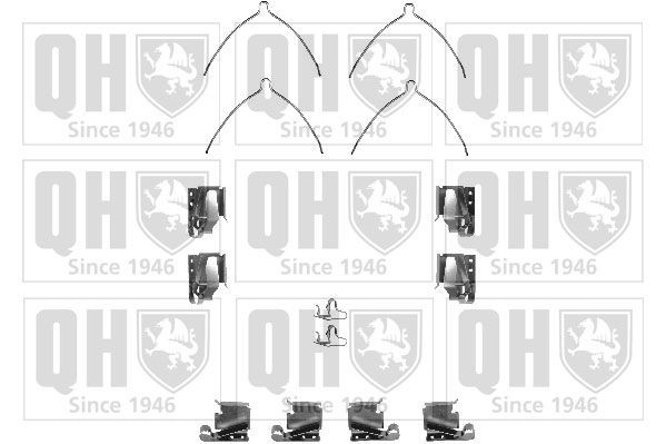 QUINTON HAZELL BFK842 Zubehörsatz, Scheibenbremsbelag