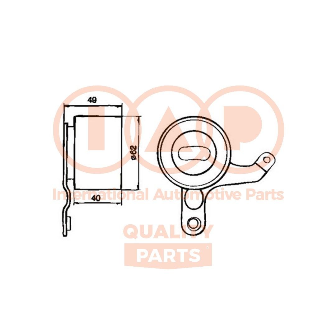 IAP QUALITY PARTS 127-17070 Spannrolle, Zahnriemen