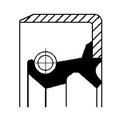 CORTECO Pierscień uszczelniający wału, wał skrzyni biegów Numer artykułu: 01018331B niedrogo