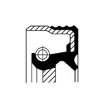 CORTECO Pierżcień uszczelniający wału, różnicowy Numer artykułu: 12015266B niedrogo