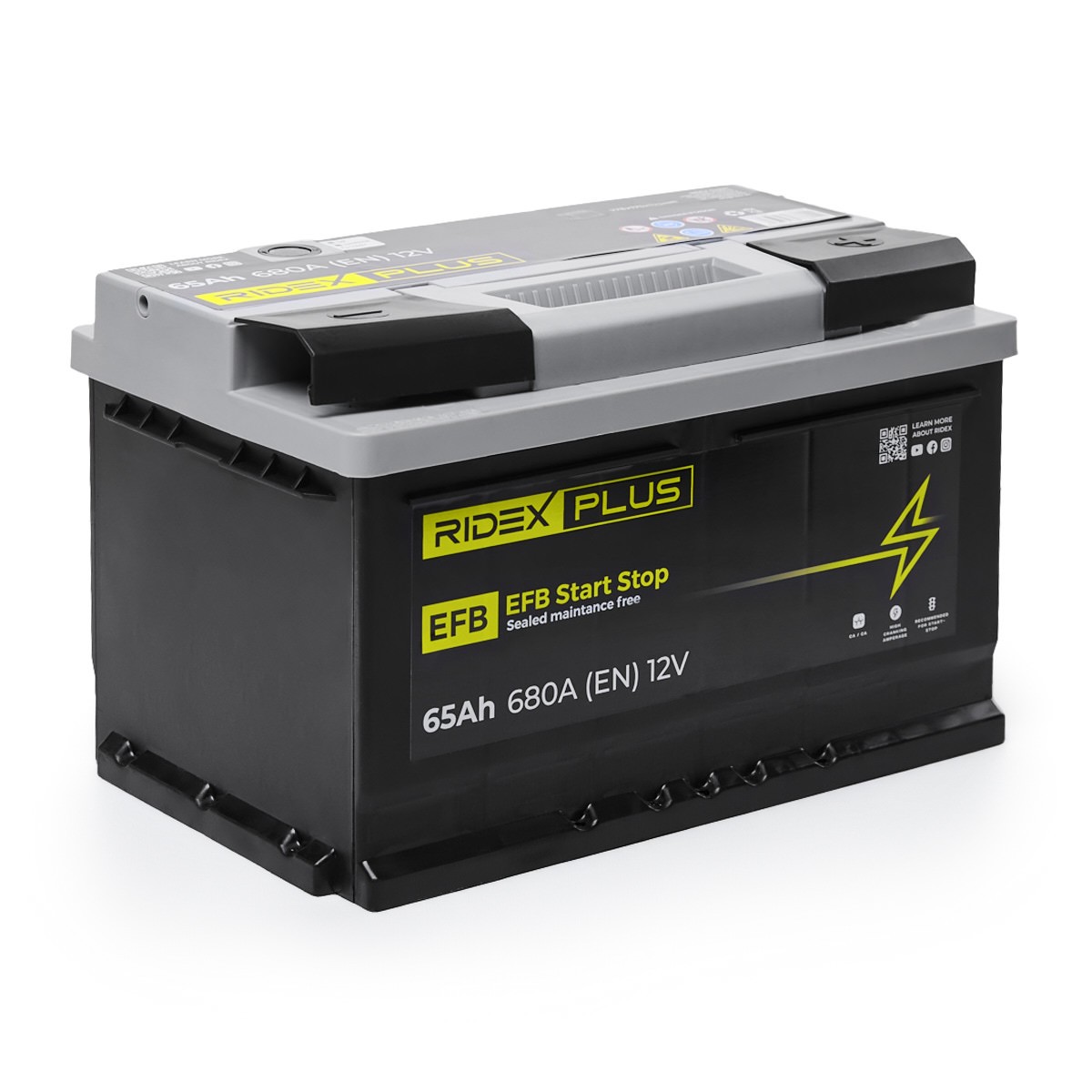 RIDEX PLUS Starterbatteri Varenummer: 1S0046P billige