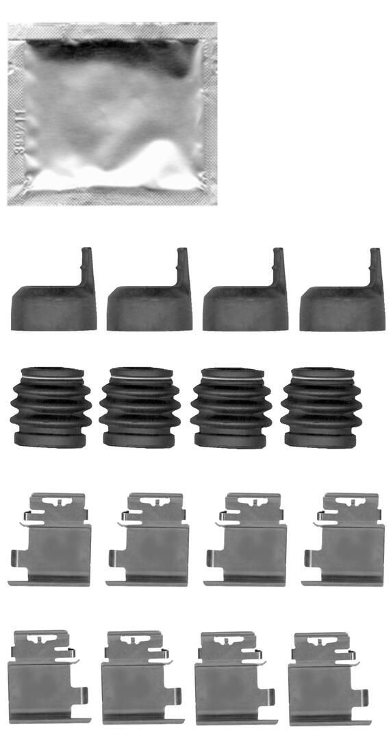 JURID FBA780 Zubehörsatz, Scheibenbremsbelag
