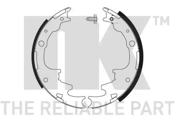 NK Brake Shoe Set Article number: 2725619 cheaply