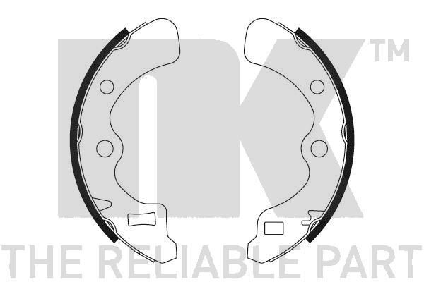 NK Brake Shoe Set Article number: 2726367 cheaply