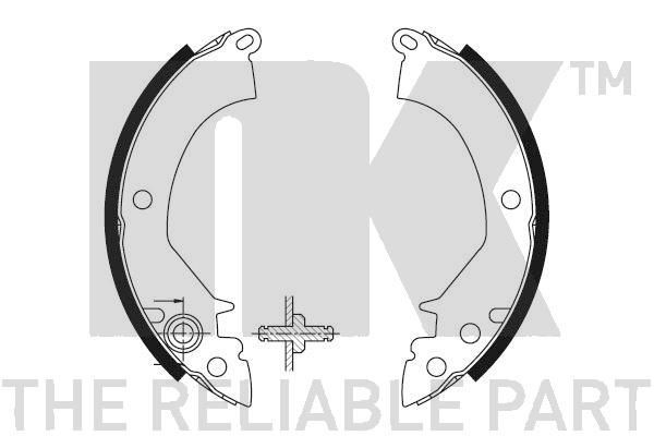 NK Brake Shoe Set Article number: 2730384 cheaply