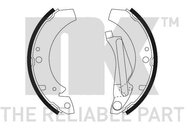 NK Brake Shoe Set Article number: 2747266 cheaply