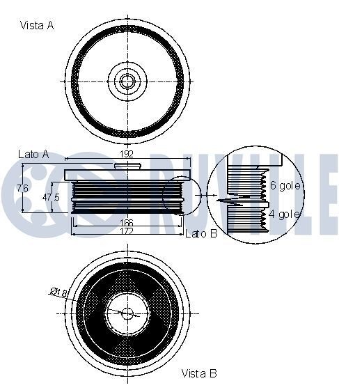 RUVILLE Crankshaft pulley Article number: 515301 cheaply