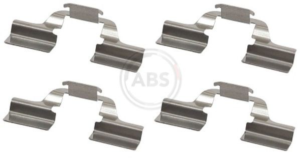 A.B.S. 1749Q Zubehörsatz, Scheibenbremsbelag MEGANE 1.6 16V 112 PS Benzin 2010