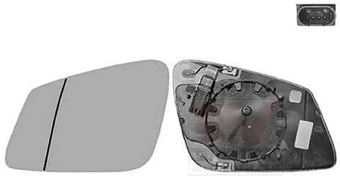 VAN WEZEL Spejlglas, udvendig spejl Varenummer: 0617867U billige