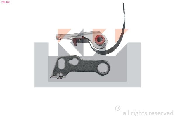 KW 730 142 Kontaktsatz, Zündverteiler PANDA 1.0 48 PS Benzin 2004
