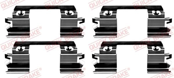 QUICK BRAKE 109-1234 Kit d'accessoires, plaquette de frein à disque Classe E E 280 CDI 3.0 (211.020) 190 CH Diesel 2009