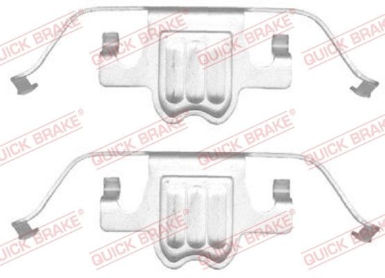QUICK BRAKE 109-1695 Priedų komplektas, diskinių stabdžių trinkelės 5 Serija 525i xDrive 3.0 218 AG benzinas 2010