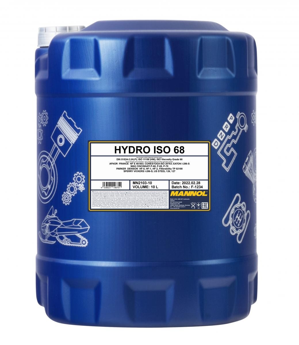 MANNOL Huile pour hydraulique central HYDRO ISO 68 UGS: MN2103-10 à peu de frais
