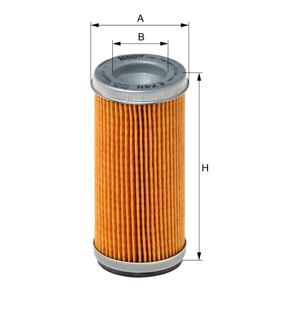 HENGST FILTER Filtre hydraulique, direction UGS: E74H à peu de frais