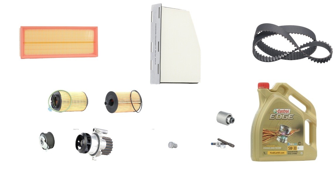 RIDEX 100374T0153 Ölwechsel-Set mit Motoröl