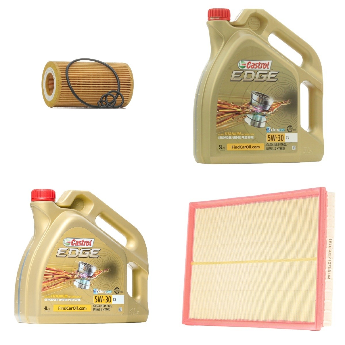 RIDEX 100374T0207 Ölwechsel-Set mit Motoröl